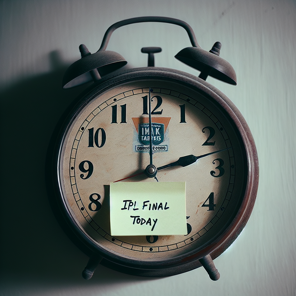what time is ipl final today